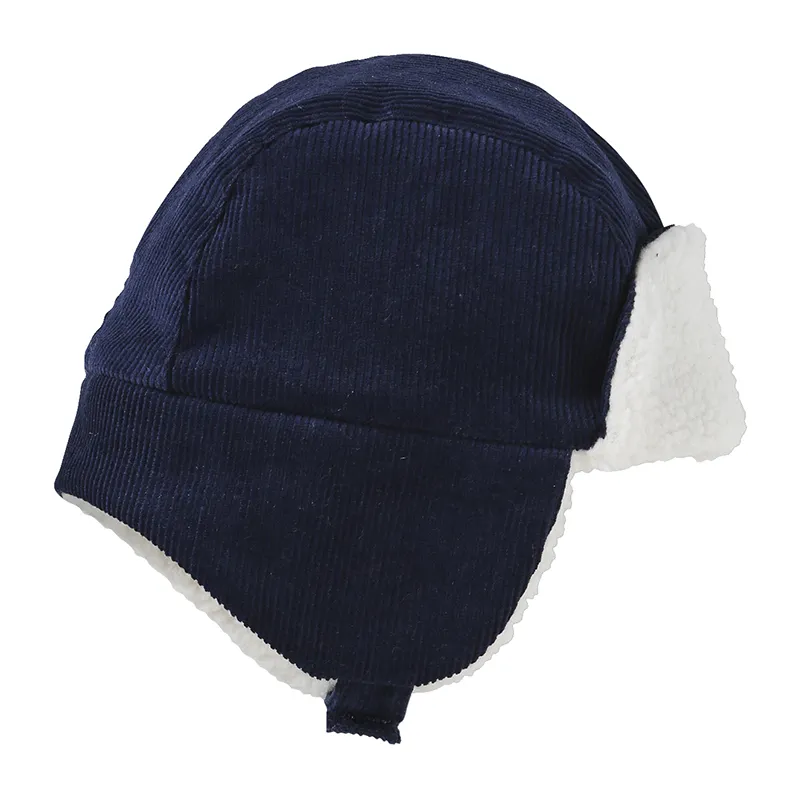 Chapka velours - Marine-1