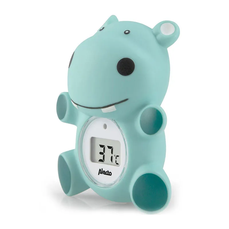Thermomètre de bain Hippopotame - Vert-2