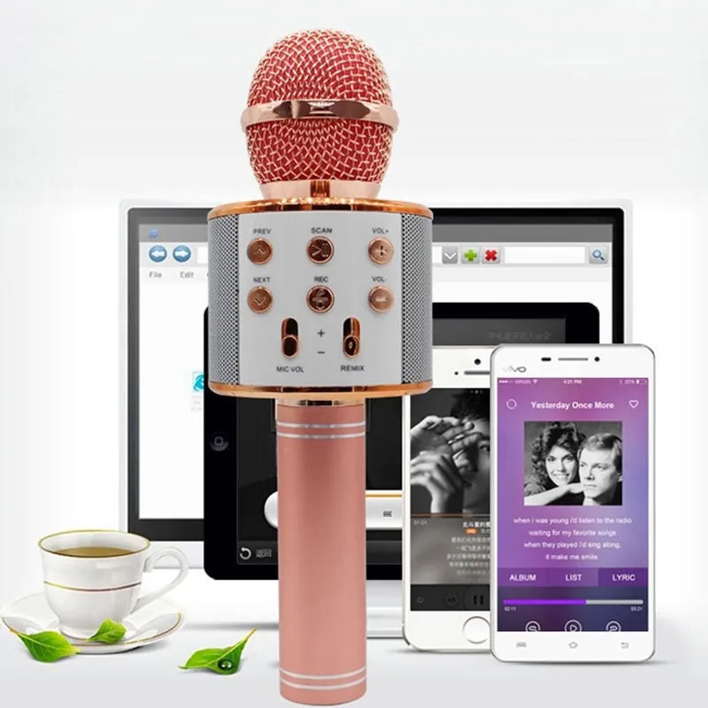 Micro karaoké Bluetooth - Rose Gold-3