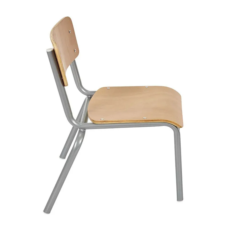 Chaise Écolier enfant Acier/Bois - 34x33x50cm-3