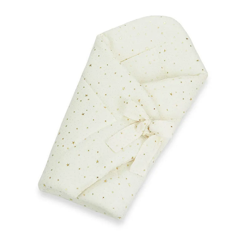 Nid d'ange Coton Premium étoiles dorées - 75x75cm-0