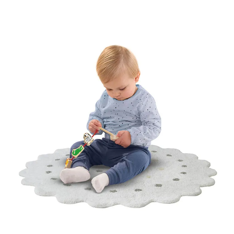 Perles à lacer en bois Animaux 7pcs - 12m+-2