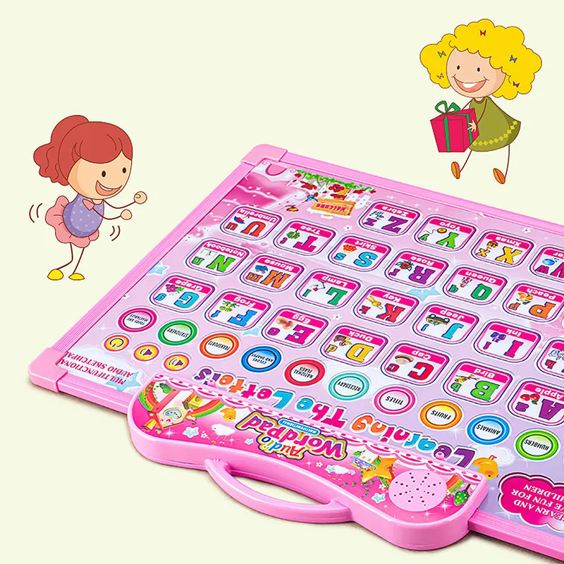 Planche d'apprentissage de l'anglais Rose - 36m+-1
