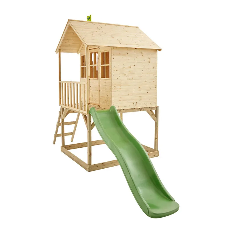 Maisonnette Colline Bois avec toboggan - 18m+-4