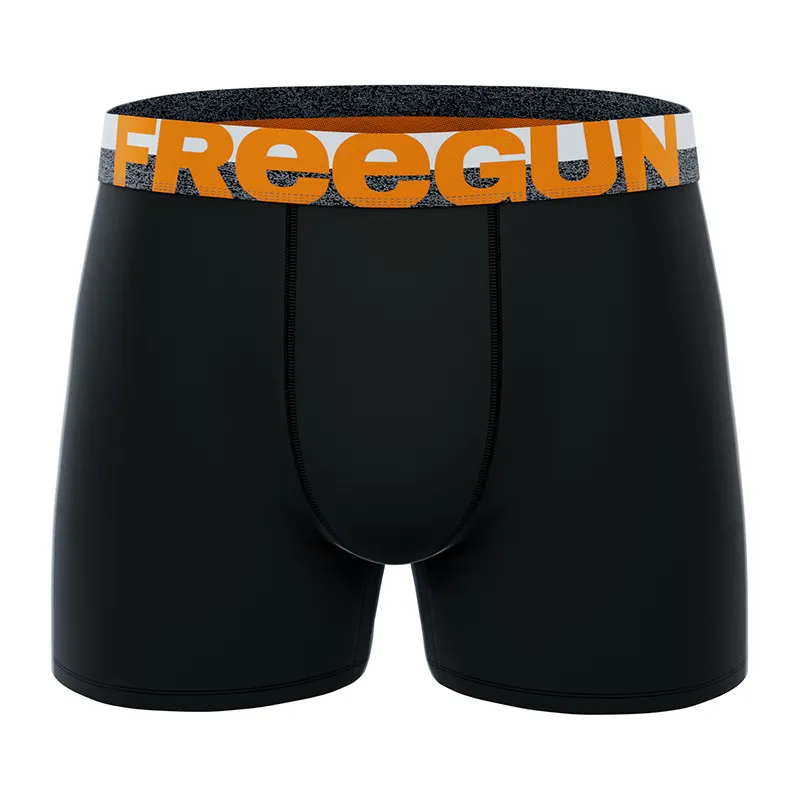 3 Boxers Homme Dynamique - Noir/Jaune/Bleu/Orange-1