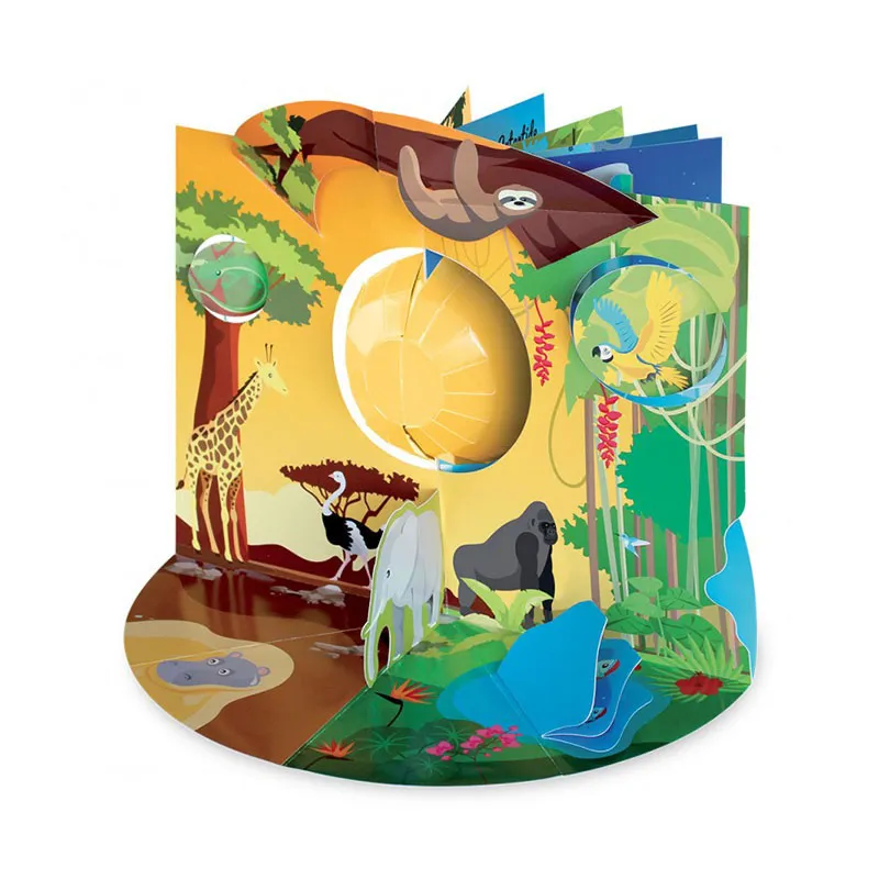 Livre pop-up 360° Les animaux de la planète - 6+-2
