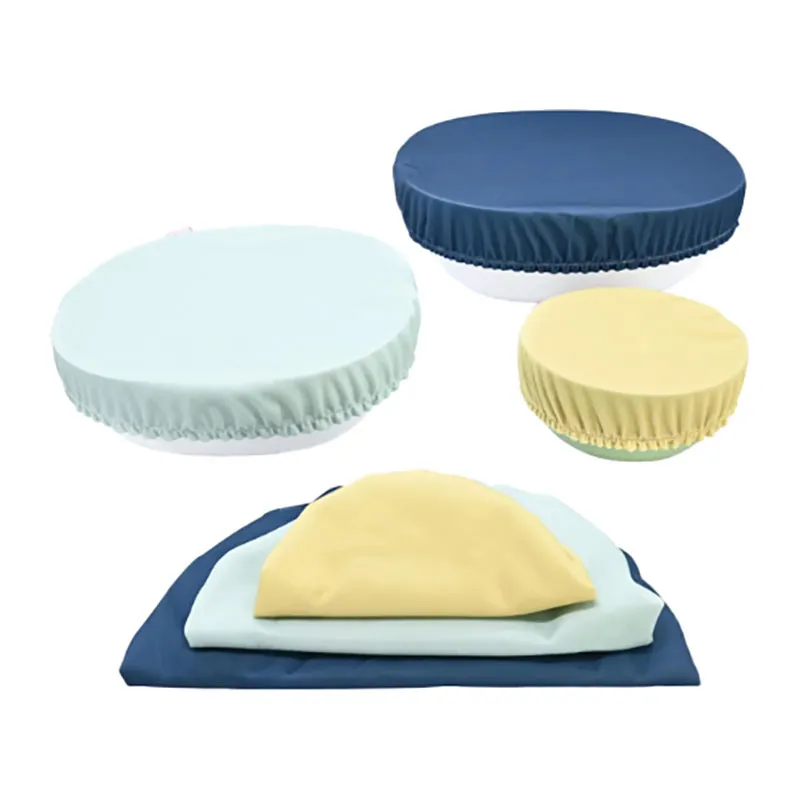 Kit 6 couvre-plats charlottes tissu -0