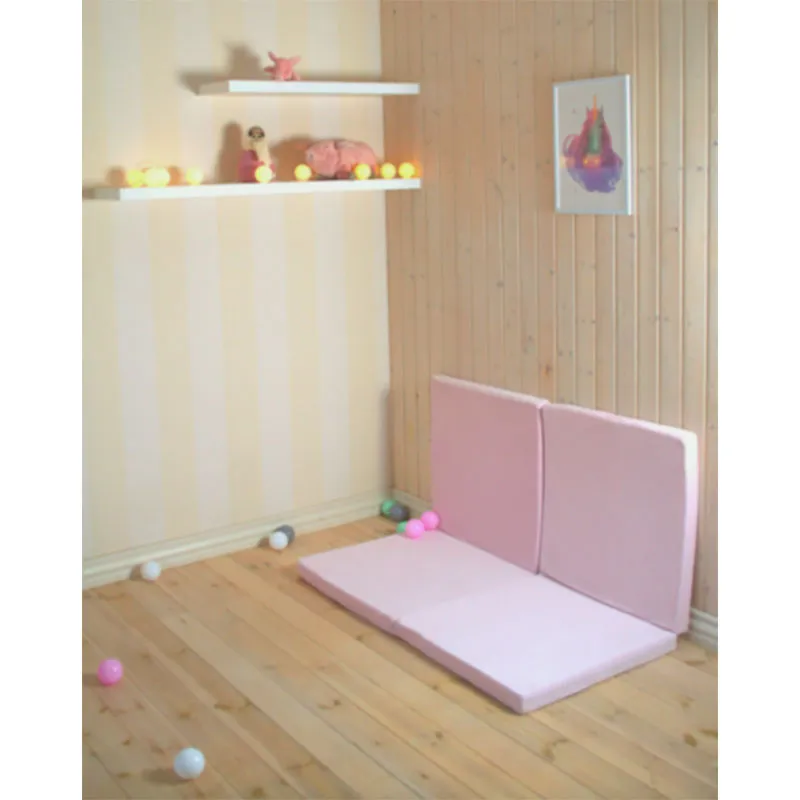 Tapis de jeu carré Rose 120x120cm - 0m+-4