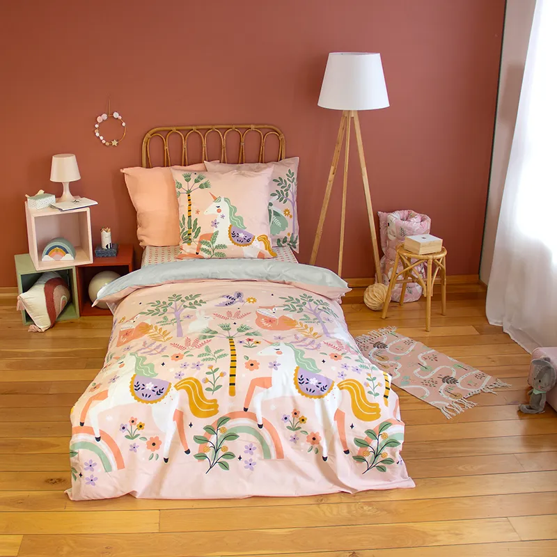 Parure 2pcs Coton Licorne-0