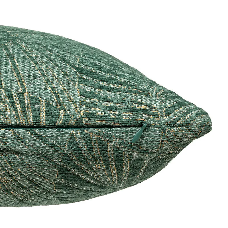 H. de coussin Jacquard Vert jade - 50x30x0,5cm-1