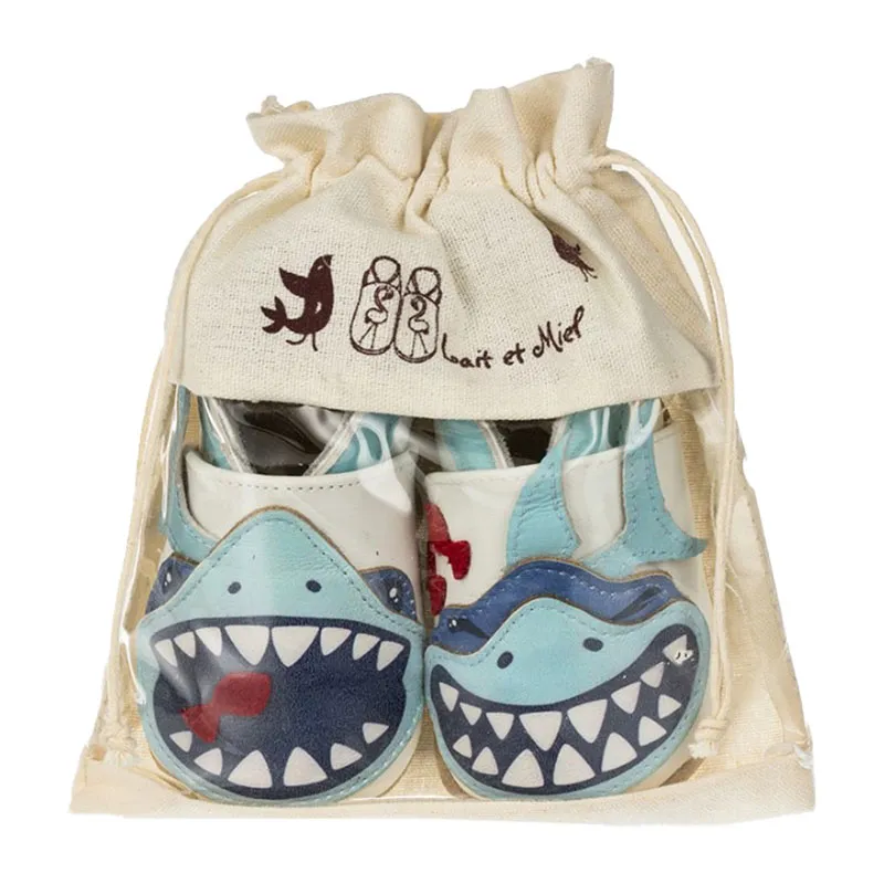 Chaussons cuir Requin-4