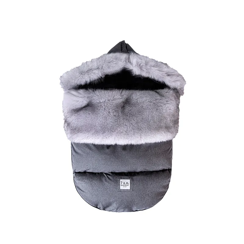 Chancelière Hiver PlushPOD Heather Dark Grey M/L - 18m+-0