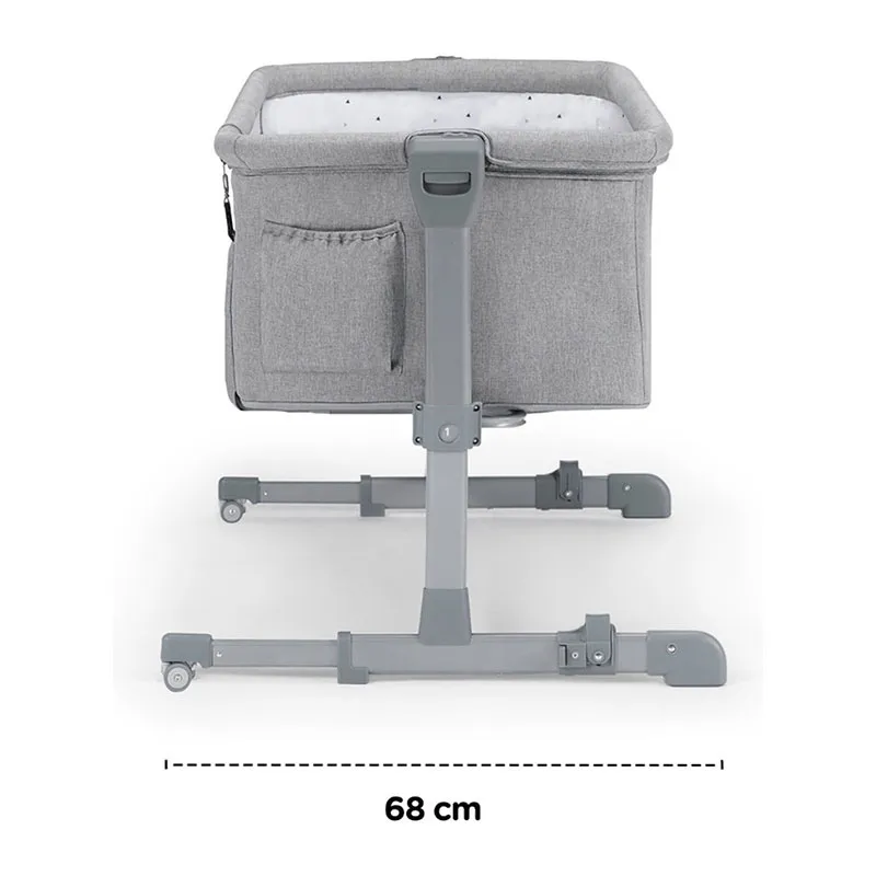 Berceau Co-dodo Nomade Side2Bed Gris mélange - 0m+-6