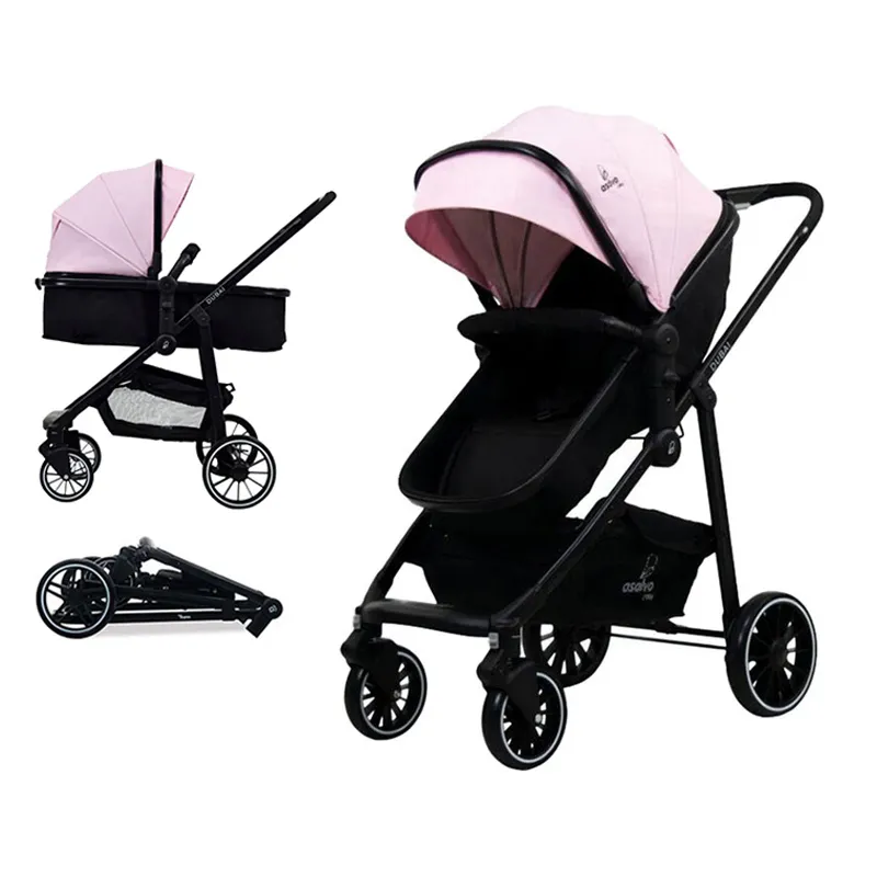Poussette convertible Dubaï Rose - 0m+-0
