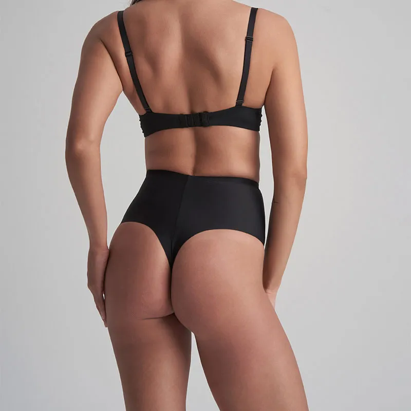 String taille mi-haute Gainant - Noir-3
