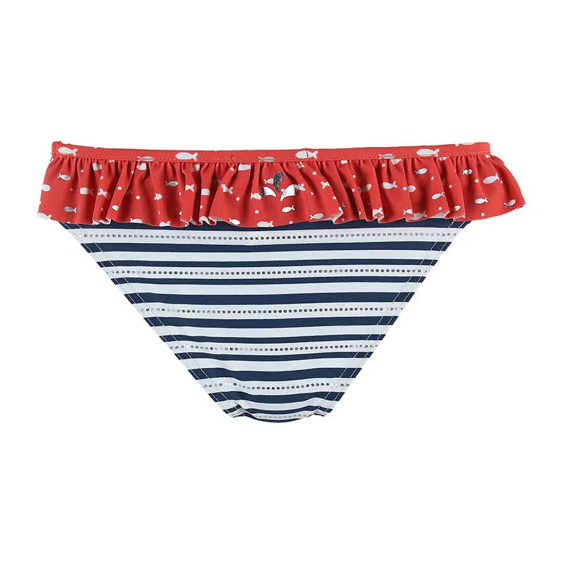 Maillot de bain 2pcs. Marin - Rouge/Blanc/Noir-2