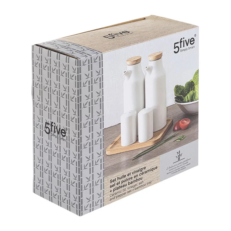 Set Huile & Vinaigre + Plat - 15,3x13,3x18,5cm-6