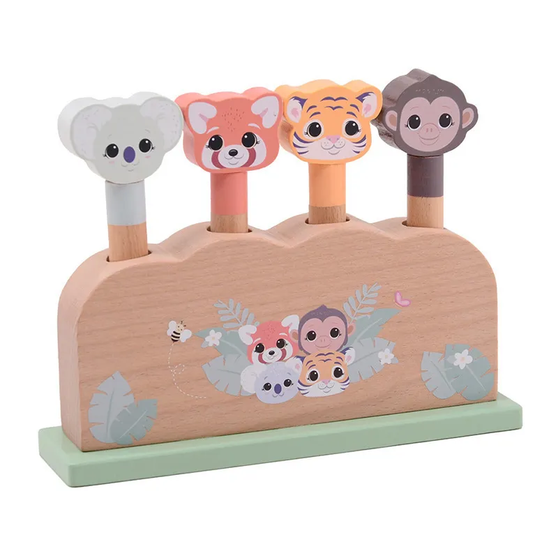 Pop-up Animaux Wildies 4pcs - 12m+-0