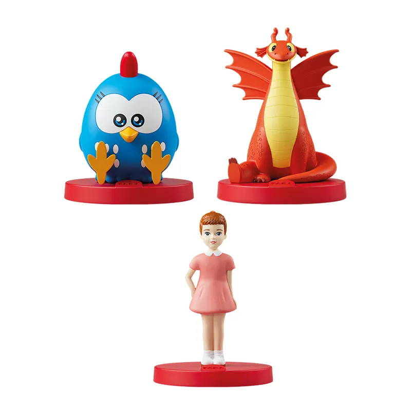 3 Perso. Histoires - Poulette/Dragon Lily/Martine - 3-5+-0