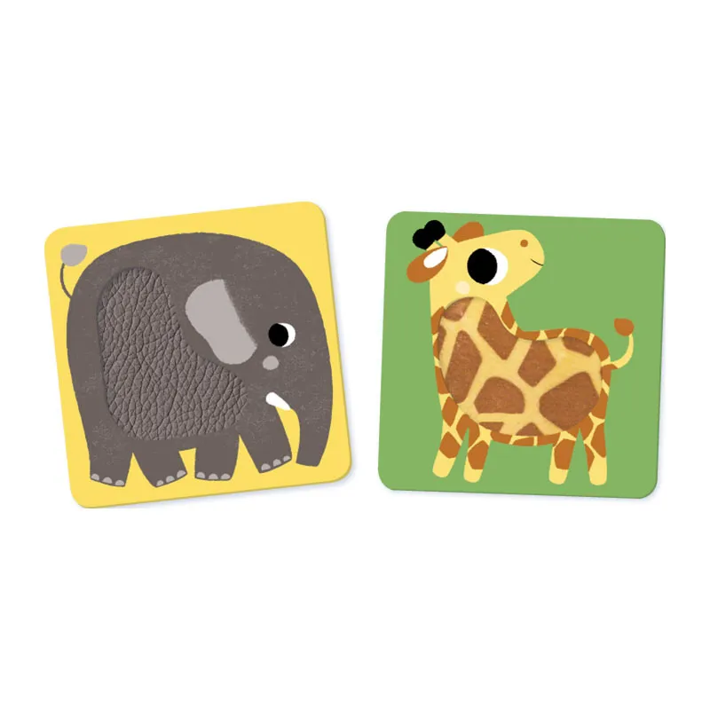 Jeu sensoriel Les animaux à toucher 12pcs - 12m+-2