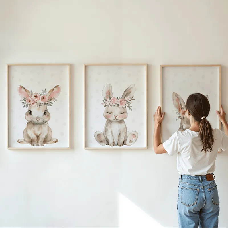 Trio d'affiches Jolie Lapinette - Plusieurs formats dispos.-1