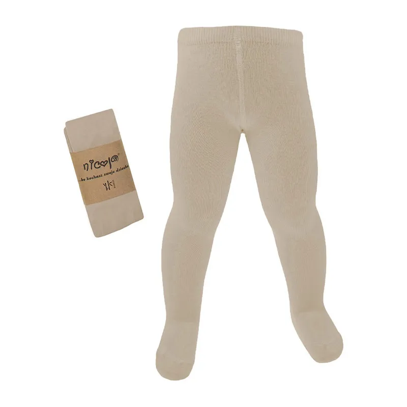 Collants en bambou - Beige-0