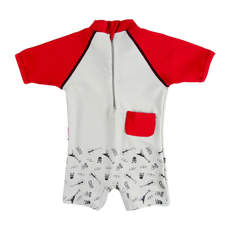 Combi MC Anti-UV Rouge/Blanc - Baby Rock Star-2