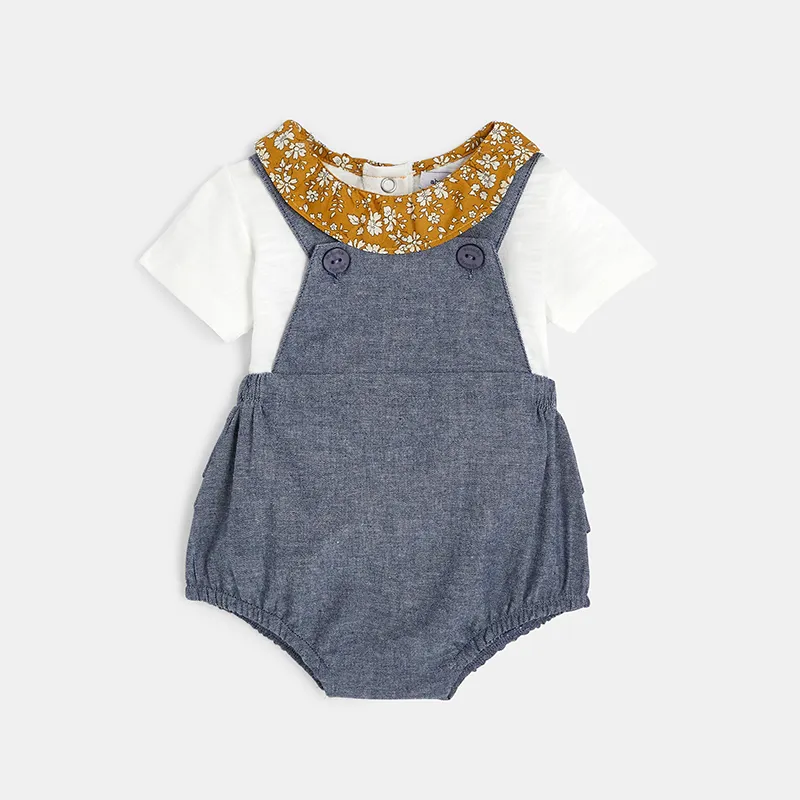Ensemble short liberty - Chambray Bleu-0