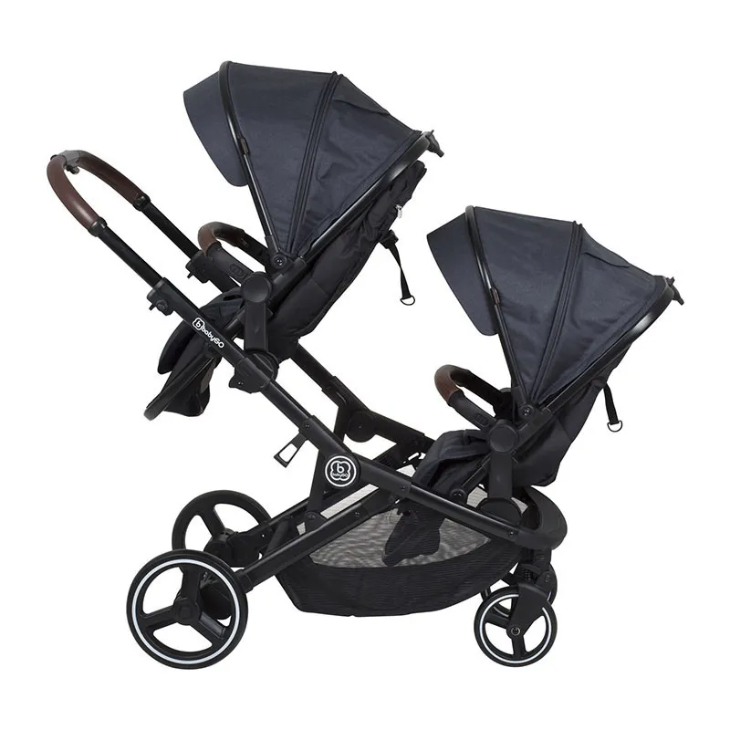 Poussette Double 2en1 Twinner Gris - 0m+-6