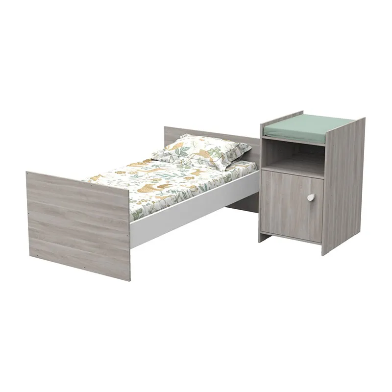 Lit combiné evolutif Chène - 90x190cm-2
