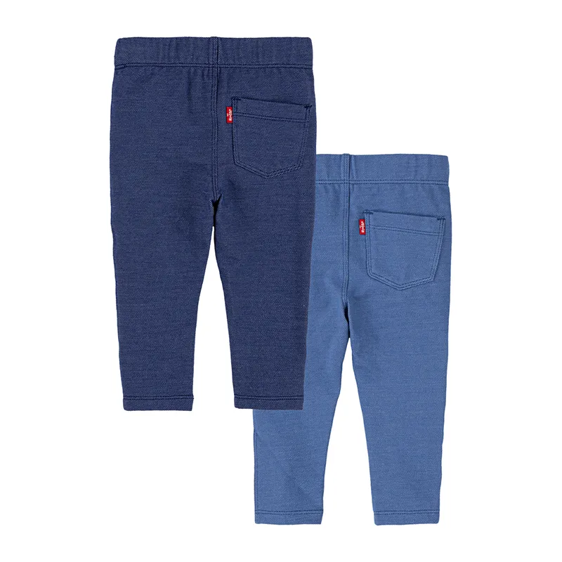 2 Leggings Bébé Essential - Medieval Blue-1