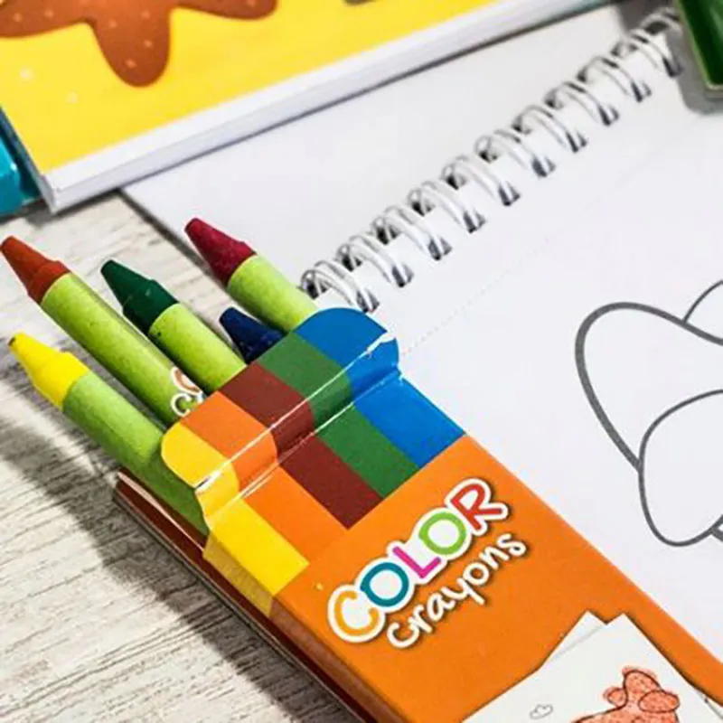 Bloc de coloriage + craies grasses La ferme - 36m+-2