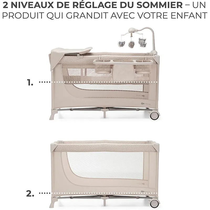 Lit parapluie Joy 2 Beige + Access - 0m+-3