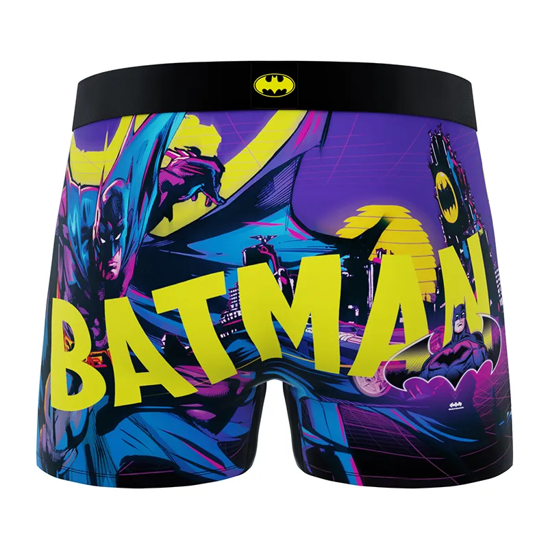 3 Boxers Homme DC Comics - Violet/Jaune/Bleu/Gris/Blanc-2
