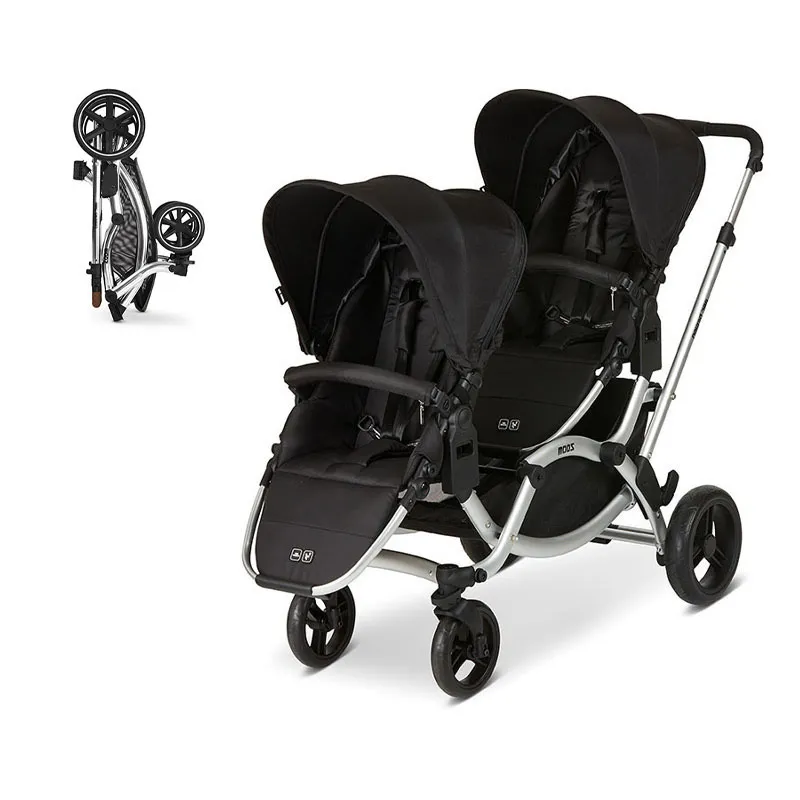 Poussette Jumeaux Zoom Black Limited - 6m+-0