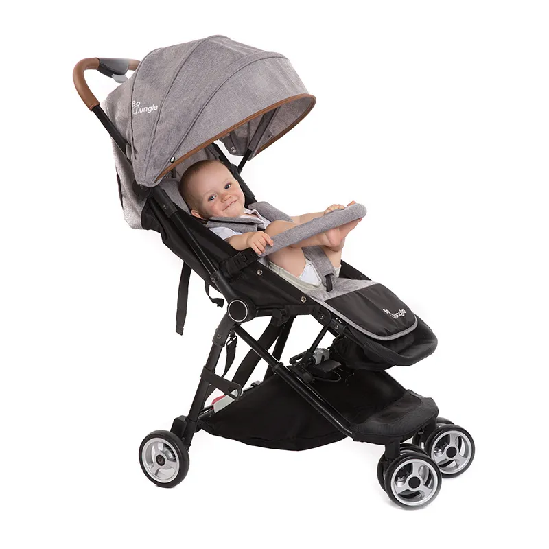 Poussette Genius ultra-compacte Gris clair - 47x43x23cm-5