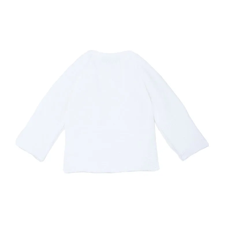Brassière Double Maille en coton Petit Chat - Blanc-1