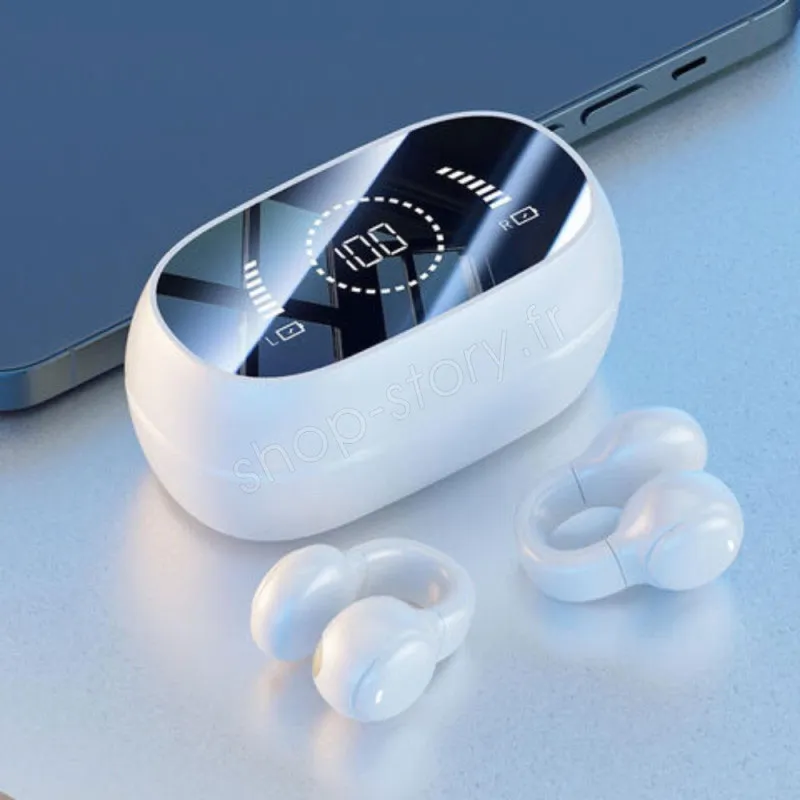 Écouteurs Bluetooth sans fil - Blanc-0