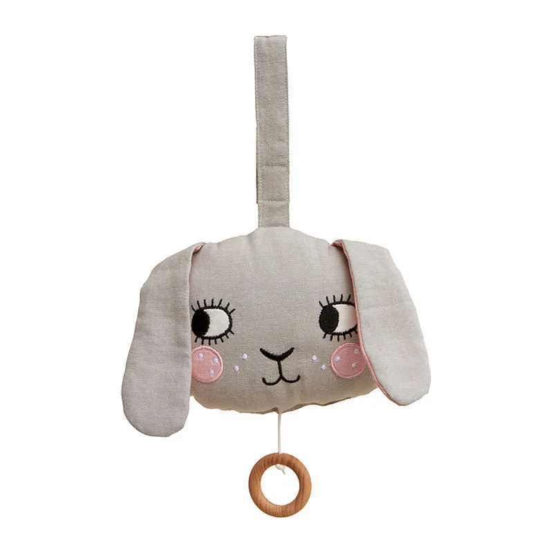 Jouet musical Bébé Lapin Gris - 0m+-0