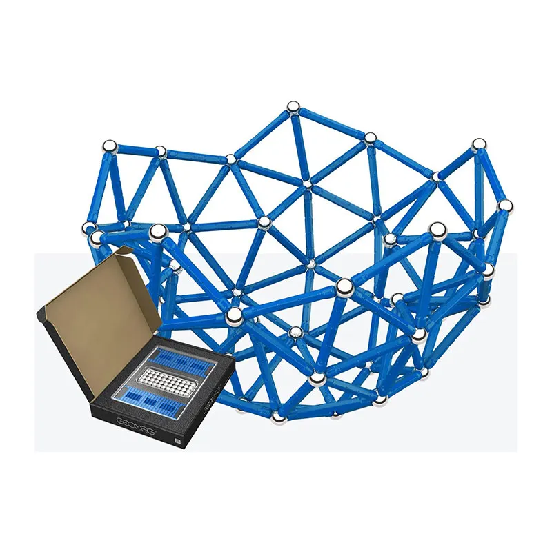 Jeu de construction magnét. Masterbox Bleu 248pcs - 8+-2