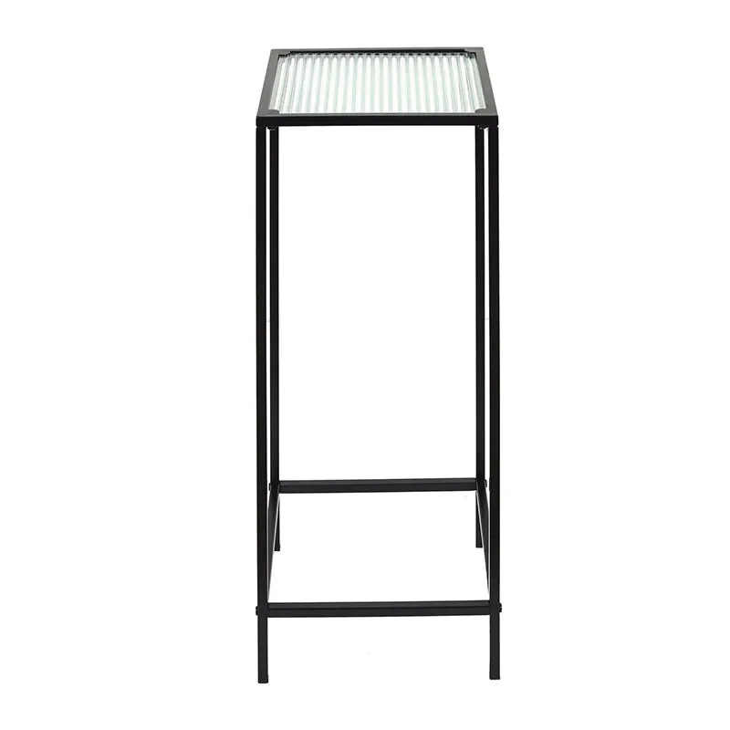 Sellette Rosa Verre Noir - 30x30x70cm-0