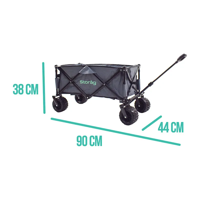 Chariot de plage pliable - 90x50x55cm-7