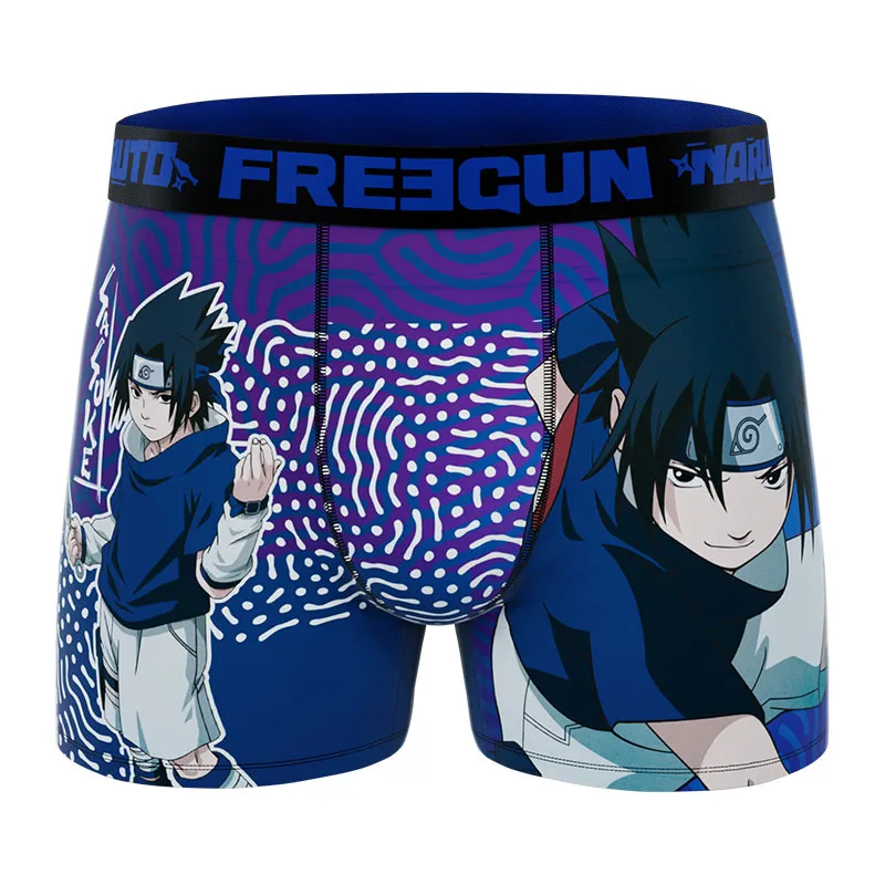 3 boxers homme Naruto Classic - Noir/Bleu/Jaune/Rouge-7