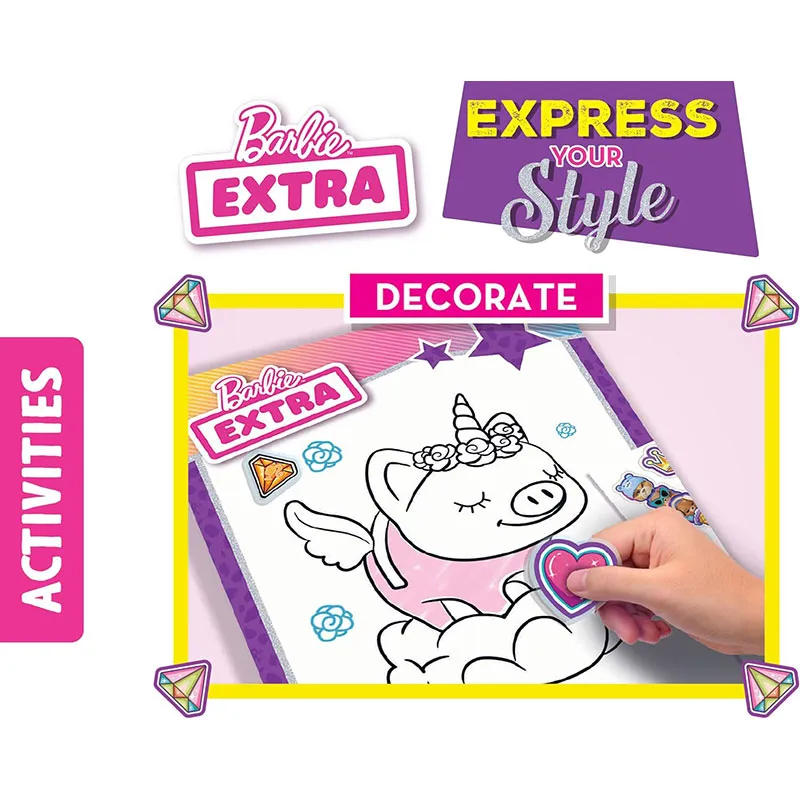 Carnet de dessin Barbie extra - 5+-5