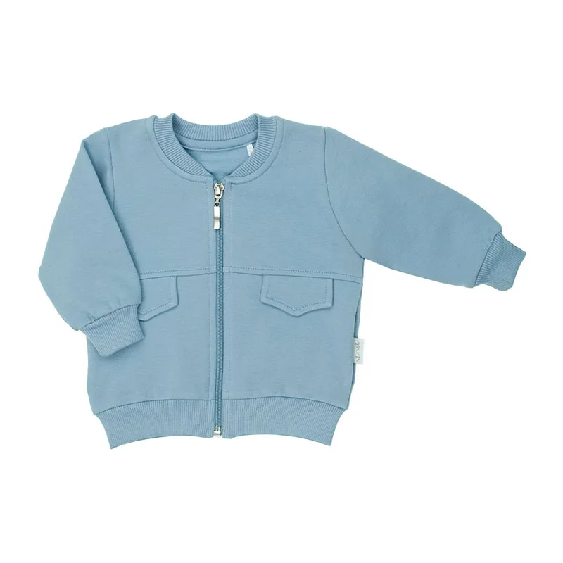 Veste zippée Teddy - Bleu-0