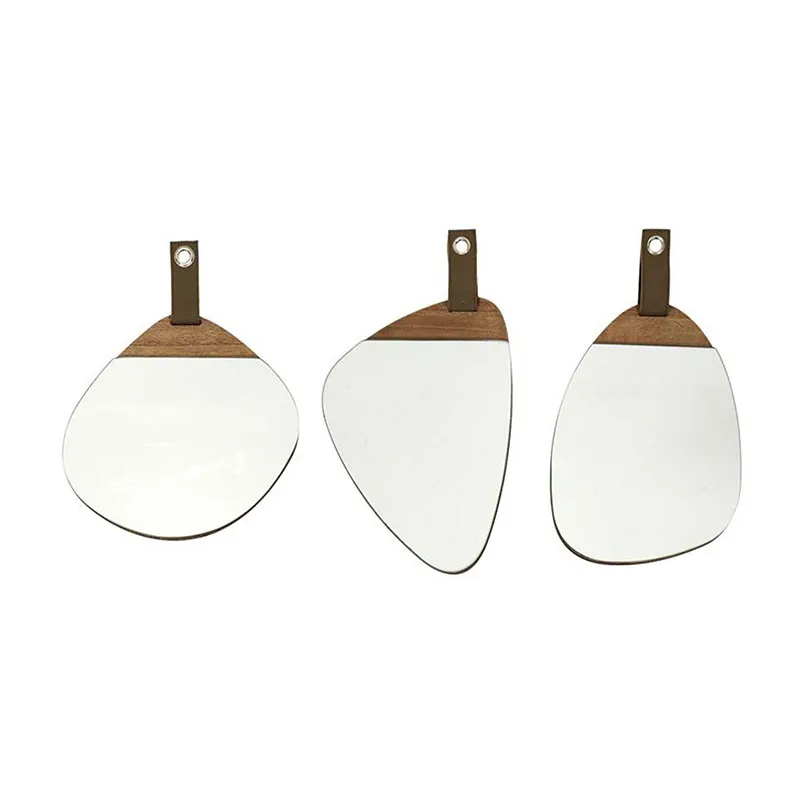 3 Miroirs Bois avec Anse --0