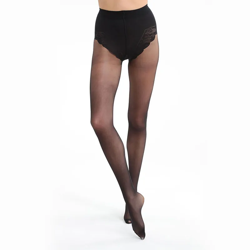 Collants Ventre plat Signature 20D Femme - Noir-1