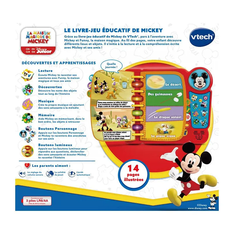 Le livre-jeu éducatif de Mickey - 36m+-2