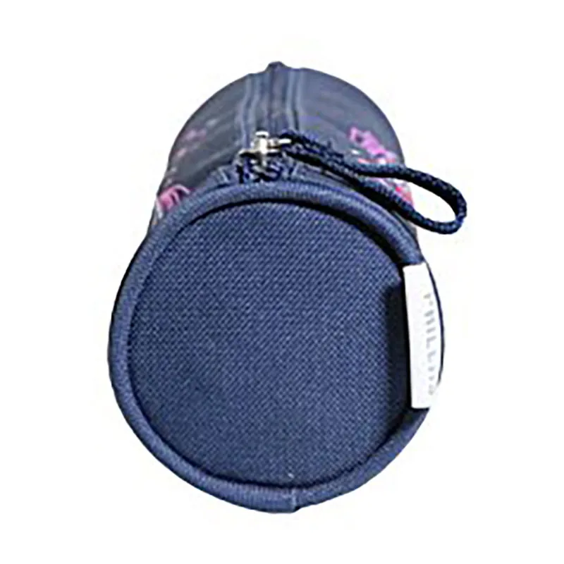 Trousse ronde Phileas Bleu - 22x7cm-2
