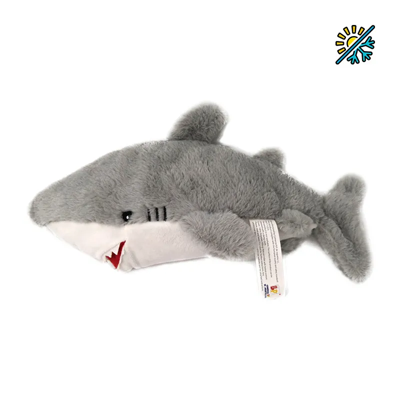 Peluche bouillotte Requin - 33cm-0